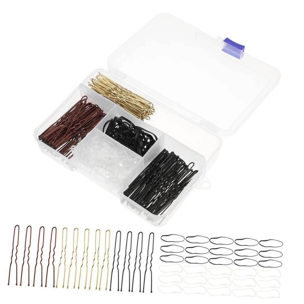 Outanaya U-clip Rubber Band Women's Hair Bobby Pins Bands Fashion Hair Accessories for Women Girls