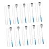 BIUDECO 10pcs Transparent Tube Eyelash Brush with Glitter Ergonomic Eyelash Comb for Easy Makeup Application for Professionals and Personal Use view 1
