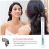 BIUDECO 10pcs Transparent Tube Eyelash Brush with Glitter Ergonomic Eyelash Comb for Easy Makeup Application for Professionals and Personal Use view 3