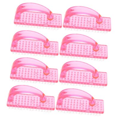 BIUDECO Manicure Brush Set 8pcs Fingernail Brush for Nail Art Dust Cleaner Nail Oil Cuticle Home