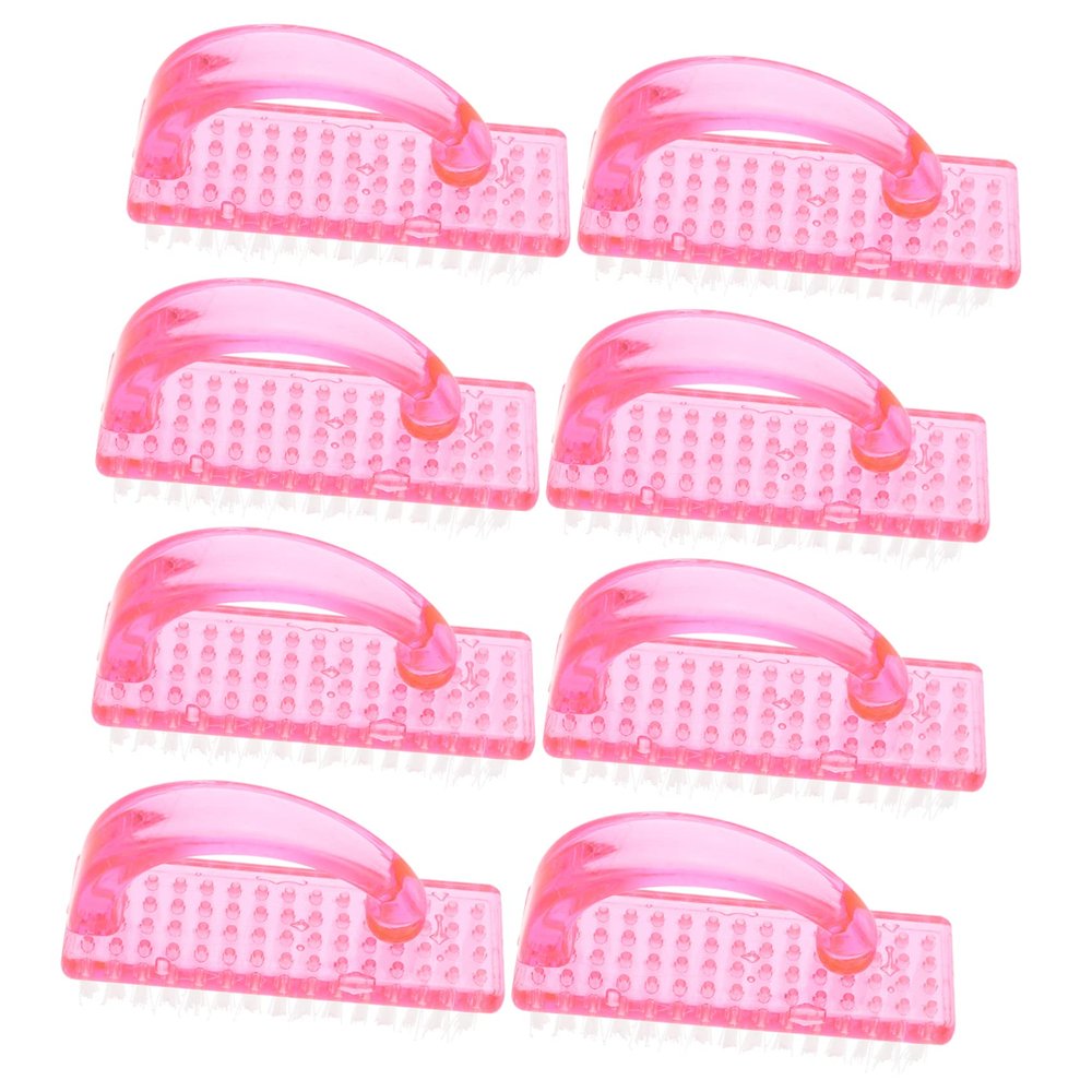 BIUDECO Manicure Brush Set 8pcs Fingernail Brush for Nail Art Dust Cleaner Nail Oil Cuticle Home