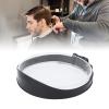 DIY Hair Trimming Template, Portable Neckline Shaving Template Haircut Band Breathable Curved Degion Silicone Home Hair Trimming Guide for Boys Men Hair Clippers (Black) view 2