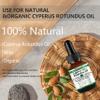 Cyperus Rotundus Oil, 100% Cyprus Oil Natural Nut Grass Oil for Reducing Body Hair Growth, Moisturizing & Soothing, Smooth Skin & Hair Removal, 60ml with Dropper view 2