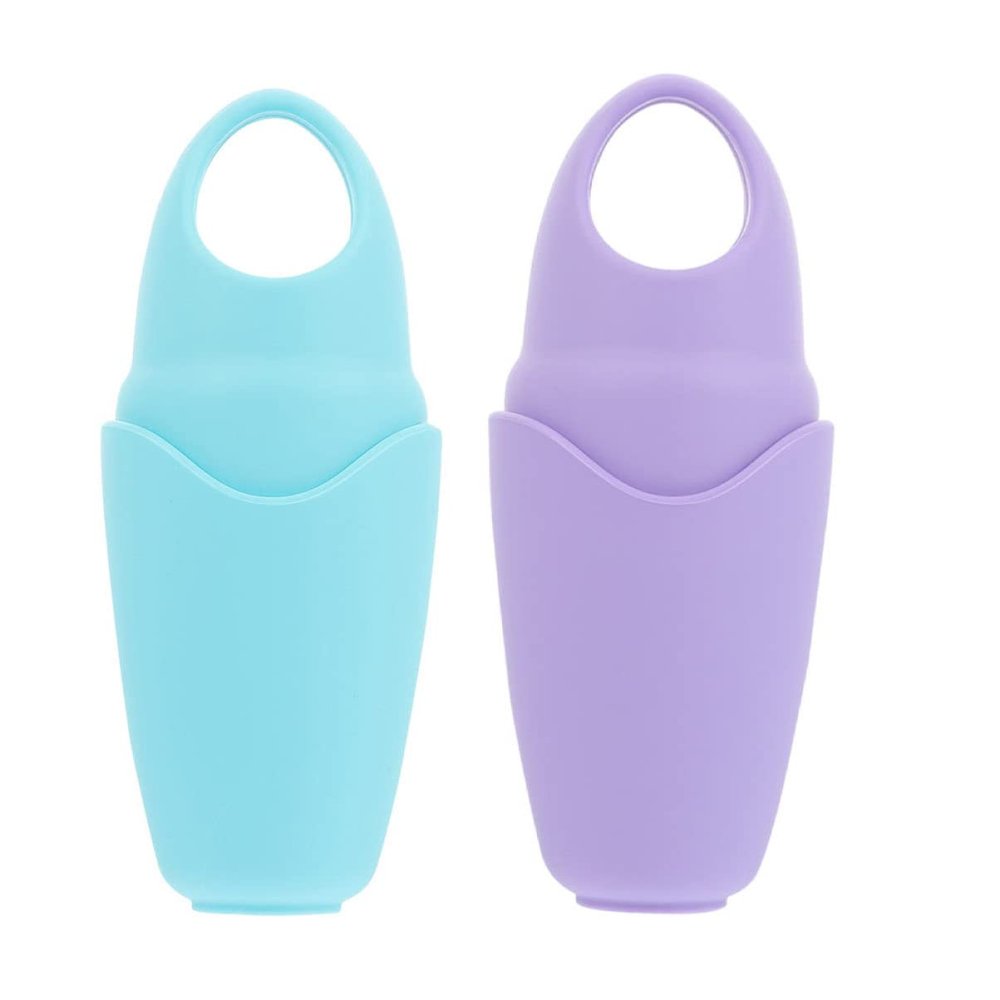 BIUDECO 2pcs Silicone Face Massage Ice Tray Ice Facial Rollers Beauty Roller Face Cooling Use Compress