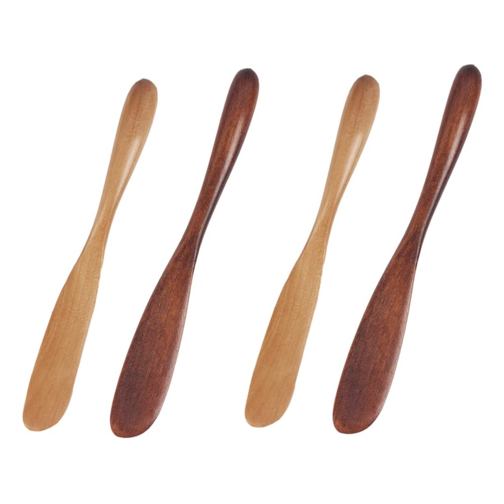 BIUDECO 4pcs Facial Mask Spatula Wooden Makeup Scrapers Beauty Tools Natural Skincare Applicator Facial Mask Tools