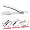 Outanaya Barber Razor Blades Holder Men's Shaver Stand Metal Shaving Blade Holder Ergonomic Handle for Hair Beard Eyebrow Maintenance view 3