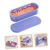 FOYTOKI Makeup Brush Cleaning Box Compact Makeup Tools Cleaner Holder for Women Sturdy Portable Design for Travel Safe Material view 3
