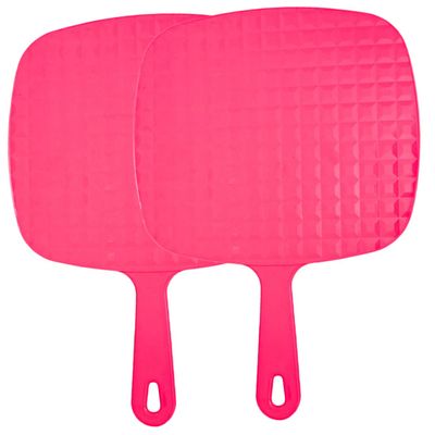 VINTORKY Travel Magnified Makeup Mirror Pink Handheld Mirror Compact for Women Ideal for Business Trip