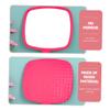 VINTORKY Travel Magnified Makeup Mirror Pink Handheld Mirror Compact for Women Ideal for Business Trip view 3