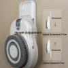 BAIYITONGDA Electric Back Scrubber for Shower, Wall Mounted Back Exfoliating Bath Wash Pad, Electric Body Bath Brush, with 7in Brush Head, 360 Rotation, 2-Speed, for Deep Cleansing Shower view 3