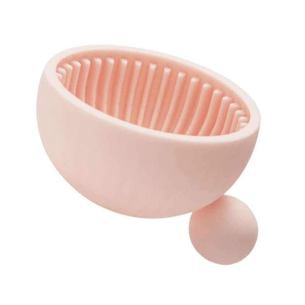 BIUDECO 1pc Creative Silicone Makeup Brush Portable Cosmetic Tool for Easy Makeup Brush Cleaning Salon Adorable Design Water-fillable Easy to Clean