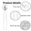 18 Pcs silvery Pearl Hair Pins Bridal Wedding Hair Clips Wedding Hair Accessories Pearls,Suitable for Pearl Hair Accessories for Various Occasions Such as Weddings Parties and Gatherings Prom view 4