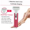 PLAFOPE Rechargeable Women's Hair Removal Tool Electric Razor Set for Eyebrow Facial Hair Trimming USB Charging Stylish Design view 4