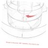 OHPHCALL 360degree Rotatable Makeup Organizer Transparent Cosmetic Storage Rack for Desk Dual-layer Vanity Organizer Space-saving Cosmetic Display with Brush Holder and Perfume Trays view 4