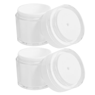 VINTORKY 2pcs Airless Lotion Pump Containers Leak Travel Toiletries Bottles Multi-use Cream Dispenser for Lotions Conditioners Creams