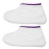 PLAFOPE 1pair Comfortable Foot Therapy Covers for Paraffin Wax Treatment Moisturizing Wax Socks for Spa- Foot Care Soft Material Easy to Purple Trim view 1
