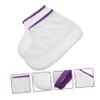 PLAFOPE 1pair Comfortable Foot Therapy Covers for Paraffin Wax Treatment Moisturizing Wax Socks for Spa- Foot Care Soft Material Easy to Purple Trim view 2