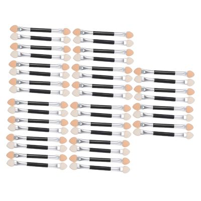 BIUDECO 40pcs Makeup Brush Double-sided Eye Shadow Brush Eye Makeup Kit Women Cosmetics Travel-friendly