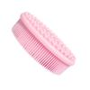 BCOATH 2pcs Silicone Shower Brush for Adults and Boys and Girls Gentle Bathing Scrubber for Cleansing and Massage Portable and Quick Drying for Home and Travel Use Pink view 1