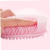 BCOATH 2pcs Silicone Shower Brush for Adults and Boys and Girls Gentle Bathing Scrubber for Cleansing and Massage Portable and Quick Drying for Home and Travel Use Pink view 2