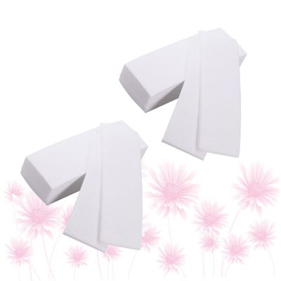 PLAFOPE Thickened Non-Woven Depilatory Wax Paper 160 Sheets 2 Packs Tear-Resistant Hair Removal Paper for Facial Waxing