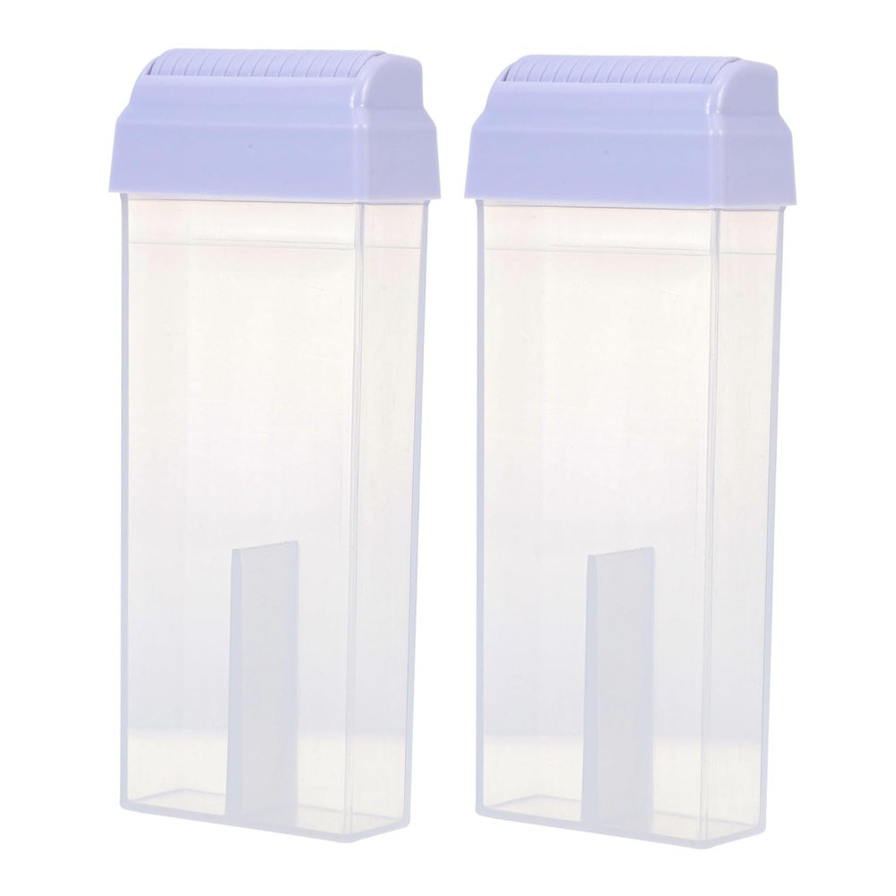 BIUDECO 2pcs Depilation Wax Bottle Waxing Kit for Women Hair Removal Packing Bottle Travel