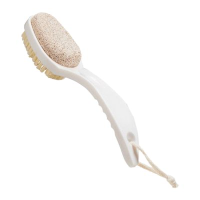 Pumice Stone Shower Brush - 2 in 1 Feet Pumice Stone, Multifunctional Pumice Stone Body Brush | Comfortable Skin Exfoliation Brush, Anti-Slip Gentle Callus Remover, Spa Shower Brush Suitable for Feet