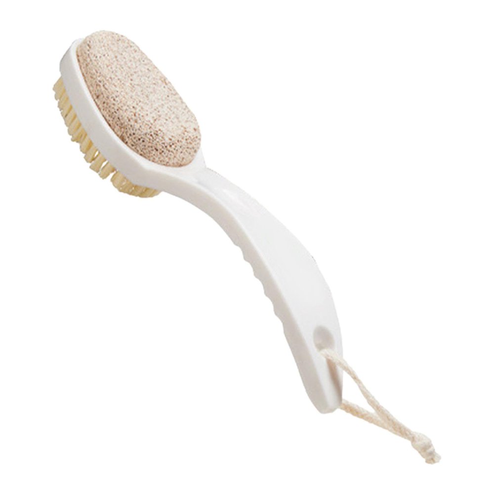 Pumice Stone Shower Brush - 2 in 1 Feet Pumice Stone, Multifunctional Pumice Stone Body Brush | Comfortable Skin Exfoliation Brush, Anti-Slip Gentle Callus Remover, Spa Shower Brush Suitable for Feet