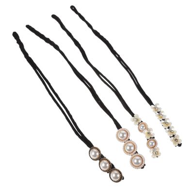 BIUDECO 4pcs Hair Donuts Maker Set Hair Design Tools Styling Accessories Unique Craftsmanship