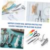 BIUDECO 200pcs Tweezers Protective Sleeve Non-skid Silicone for Tweezers Travel-friendly Compact Design for Safe Use Crafting Jewelry and Electronics view 3