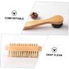 FOYTOKI 3PCS Wooden Cleaning Brush Set Dual-Sided Nail Brush Hand Scrubbing Pig Bristles for Cleaning Hands Nails and Household Surfaces view 4