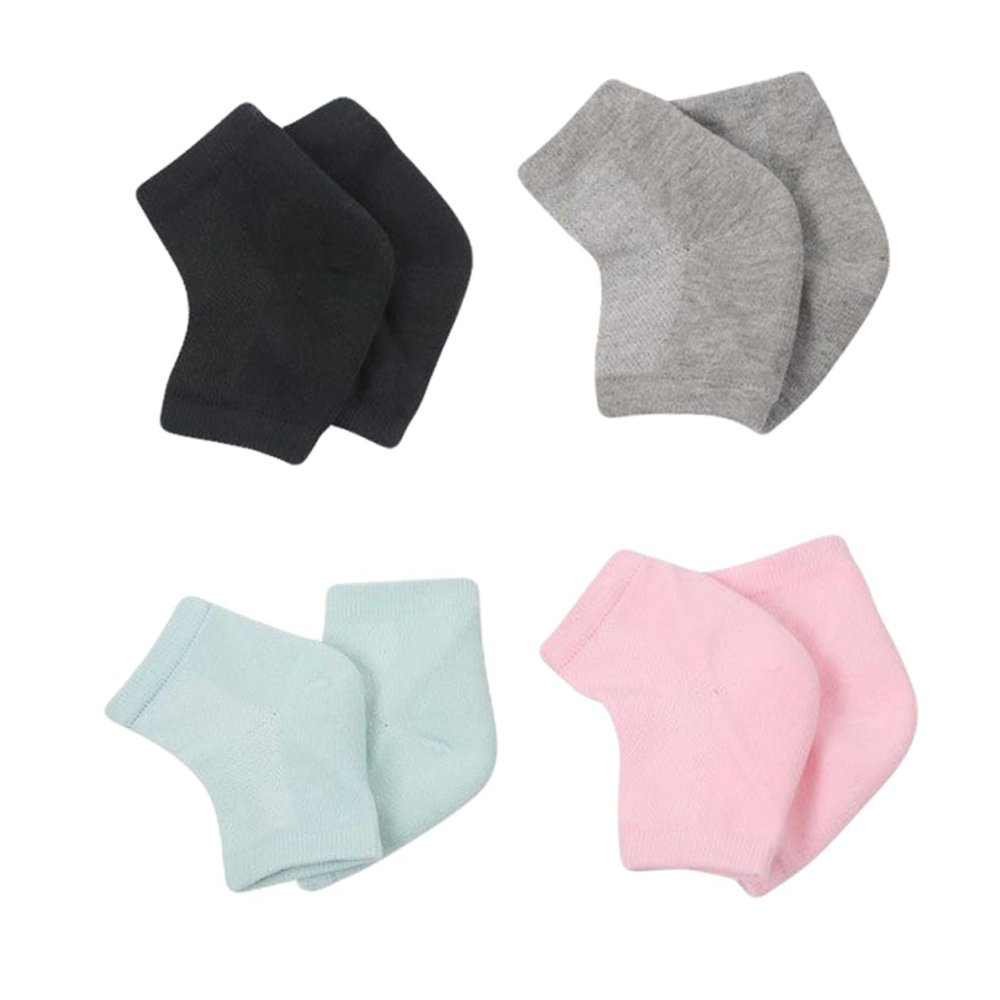 BIUDECO 4pairs Moisturizing Gel Heel Sleeves Comfortable Heel Socks for Durable for Long Unisex Foot Care