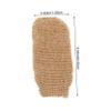 BIUDECO 2pcs Bath Exfoliating Gloves Jute Rub Bath Towels Set Shower Gloves for Hand Scrubbing and Cleaning view 2