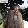 French Amie Oval Small 2 1/4 Celluloid Acetate Side Slide In Strong Hold Hair Clip Barrettes with Tige Boule Clasp for Girls and Women, Made in France (Tortoise Shell 2 Pcs) view 4