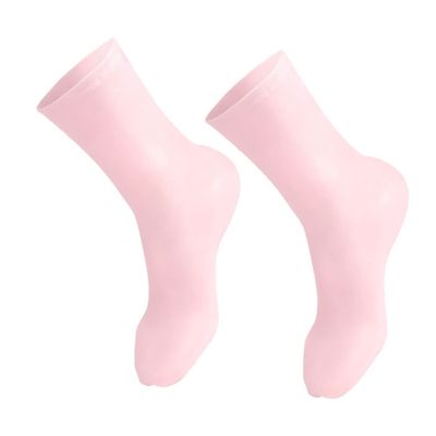 BIUDECO Women's Moisturizing Socks Foot Socks Hosiery for Dry Cracked Feet Elastic Long Toe Covers