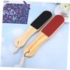 Beatifufu 2pcs Double-Sided Foot Rasp and File Ergonomic Wood Pedicure Tool for Dead Skin Removal and Easy to Clean for Home and view 3
