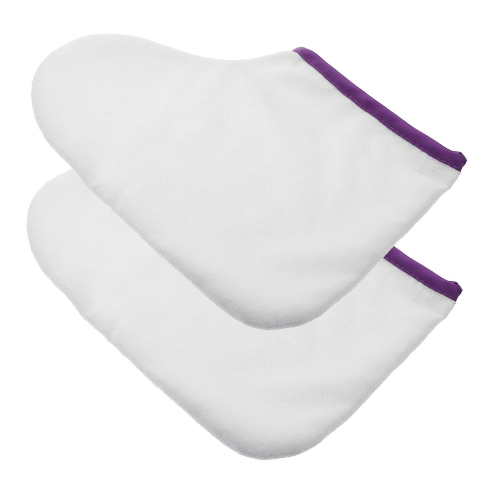 Mikinona 1 Pair Professional Wrap Beauty Paraffin Wax Therapy Foot Wrapping Cover Callus Softener Elastic Band