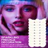 Face Glitter Freckles, Gold Face Tattoo Makeup Patches, Speckles Sparkle Beauty Waterproof Fake Freckle for Holiday Dance Music Party Makeup - 10 Count view 3
