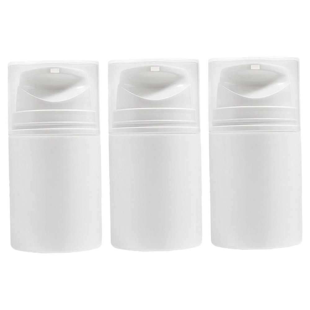 FOYTOKI 3pcs Travel Toiletry Bottles Pp Squeeze Sauce Bottles Leakproof Press Type Makeup Liquid Dispenser