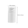 FOYTOKI 3pcs Travel Toiletry Bottles Pp Squeeze Sauce Bottles Leakproof Press Type Makeup Liquid Dispenser view 2