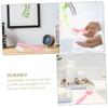 BIUDECO 2pcs Facial Cleansing Brush with Long Handle Soft Fiber Exfoliating Tool for Gentle Massaging Deep Cleansing and Blackhead Removal Beige Pink view 3