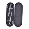 MERRYHAPY 2pcs Eyebrow Razor for Men Kit Stainless Steel Scissors Trimmer Rounded Nose Hair Scissors Safety Design view 1