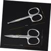 MERRYHAPY 2pcs Eyebrow Razor for Men Kit Stainless Steel Scissors Trimmer Rounded Nose Hair Scissors Safety Design view 2