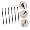 WOONEKY 6pcs Professional Eyebrow Brush Angled Eyeliner Flat Shadow Concealer Brush Makeup Kit for Beginners view 3