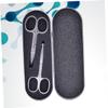 Beatifufu 2pcs Eyebrow Grooming Shears Stainless Blades Nose Hair Scissors Rounded Tip Safety Makeup Tool Kit view 3