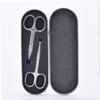 Beatifufu 2pcs Eyebrow Grooming Shears Stainless Blades Nose Hair Scissors Rounded Tip Safety Makeup Tool Kit view 4