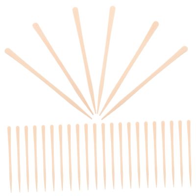 FOYTOKI 100pcs Wooden Sticks for Face Hair Removal End Waxing Applicators for Eyebrow
