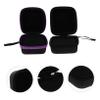 BIUDECO 2pcs Portable Essential Oil Bottle Holders Shockproof Storage Pouches for Bottles Compact and Practical Essential Oil Carrying Bags Black and Purple view 4