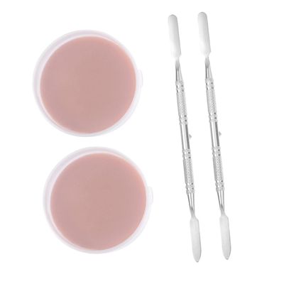 Beatifufu 2pcs Makeup Skin Wax Halloween Fake Scars Cuts Special Effects Face Painting Realistic Nose Wounds Easy to Apply Spatula