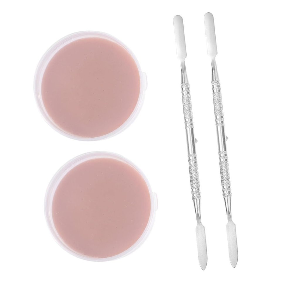 Beatifufu 2pcs Makeup Skin Wax Halloween Fake Scars Cuts Special Effects Face Painting Realistic Nose Wounds Easy to Apply Spatula